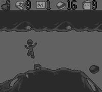 une photo d'Ã©cran de The Pagemaster sur Nintendo Game Boy